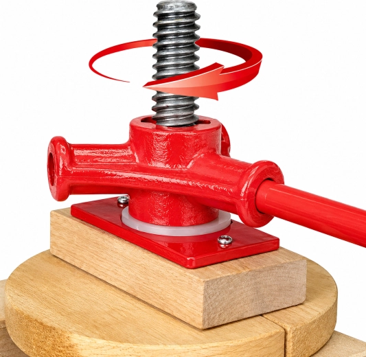 Manual screw pressure for precise pressing