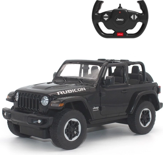 Rastar Jeep Wrangler JL RC кола с дистанционно управление 1:14 черна