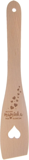 Wooden kitchen spatula, straight, 30 cm “BEST MOM”
