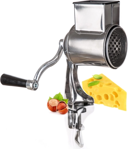 Stable clamp and smooth hand crank