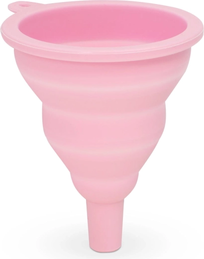 Pink Silicone Collapsible Funnel 10 × 8 cm