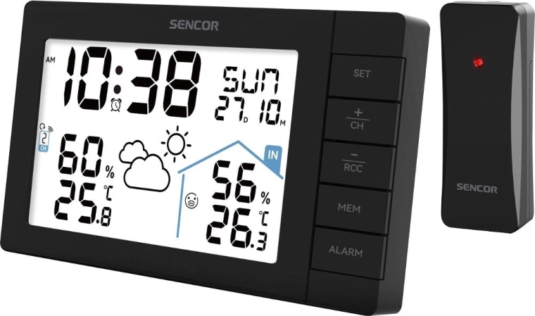 Sencor SWS 3200 цифрова метеорологична станция с безжичен сензор