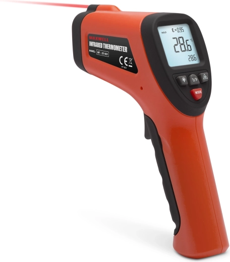 Digital infrared thermometer with laser -50 to +380 °C