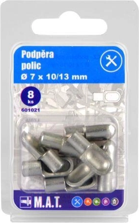 Shelf supports 7 × 10/13 mm (8 pcs)