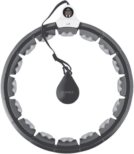 Massage smart hula hoop with weight and counter HMS