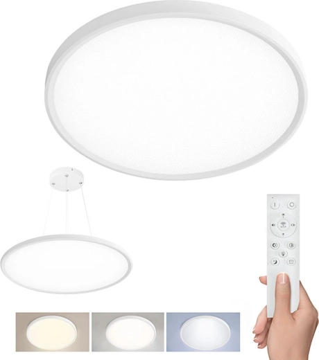 Solight LED ceiling light Estela White UGR with remote control 40 W 4300 lm 50 cm