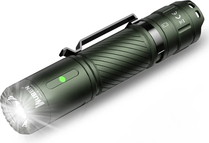 Pocket Flashlight Wuben C3 Army Green 1200 lm, green