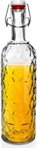 Glass bottle with clip 1.1 l