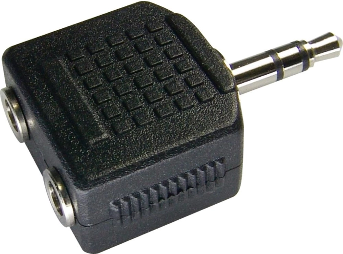 Sencor stereo adapter, 3.5 mm jack to 2× 3.5 mm sockets