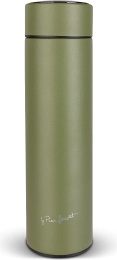 Lamart thermos with digital thermometer 450 ml green