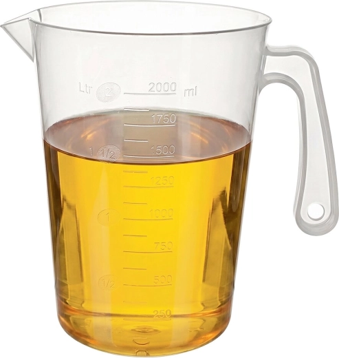 Ergonomic handle and spout for clean pouring