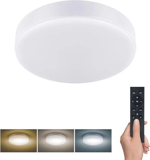 Solight LED осветително тяло Lecce с дистанционно управление 36 W 30 cm бяло