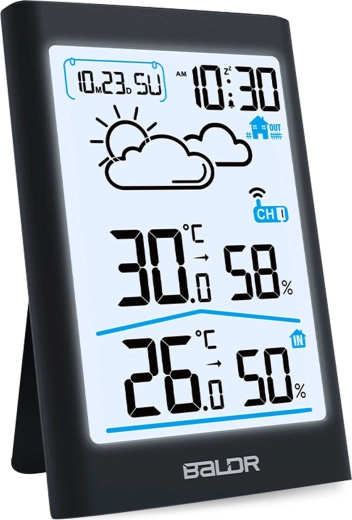 Large backlit LCD display