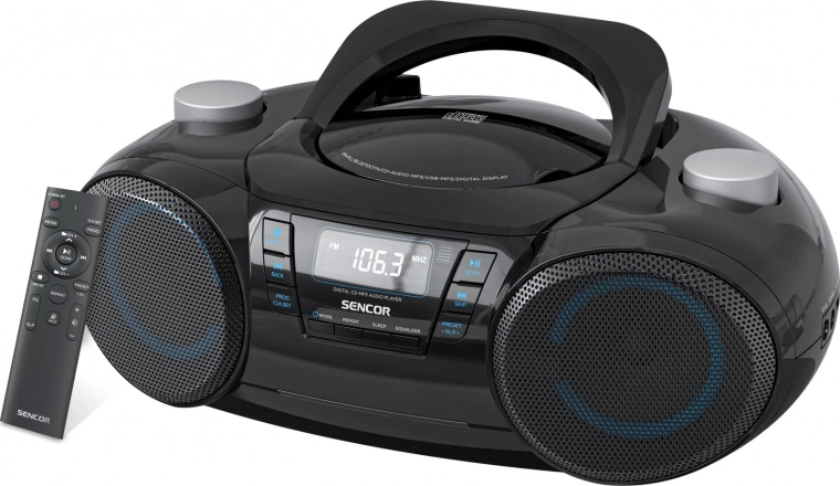 Бумбокс с CD/MP3/USB/SD и Bluetooth 5.3, FM радио PLL