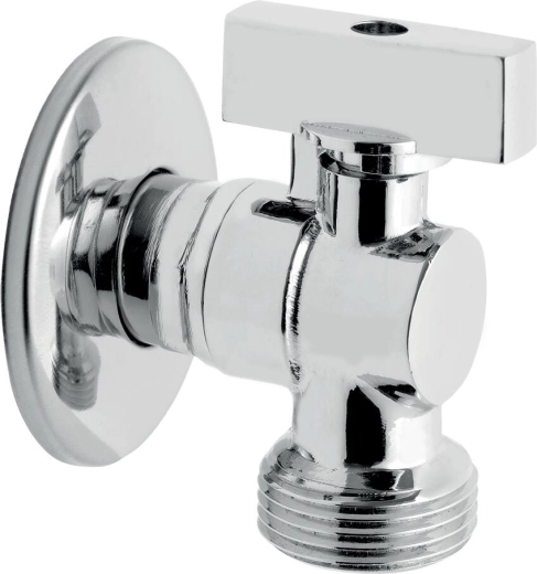 Washing machine angle valve with check valve 1/2" x 3/4"