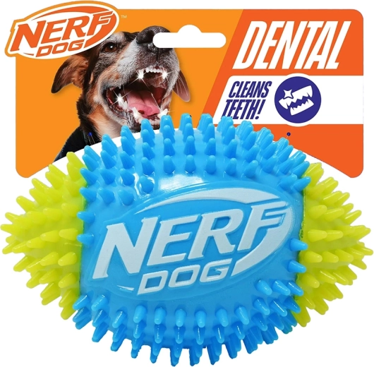 Nerf Dog пискаща футболна топка с шипове 15 см