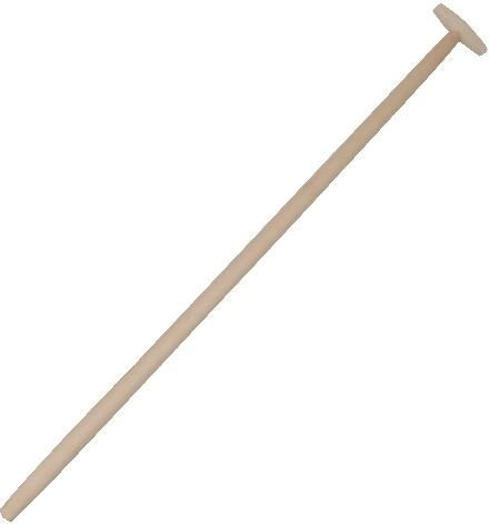 Wooden shovel handle with T-grip 120 cm