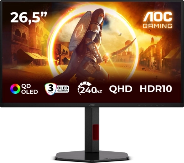 Геймърски монитор 26,5" QD‑OLED 240 Hz