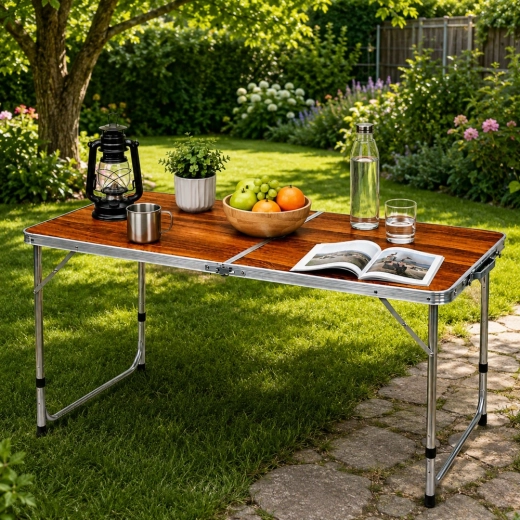 Adjustable height and durable aluminum frame