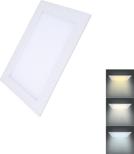 Solight LED mini panel CCT for suspended ceiling, square, 6 W