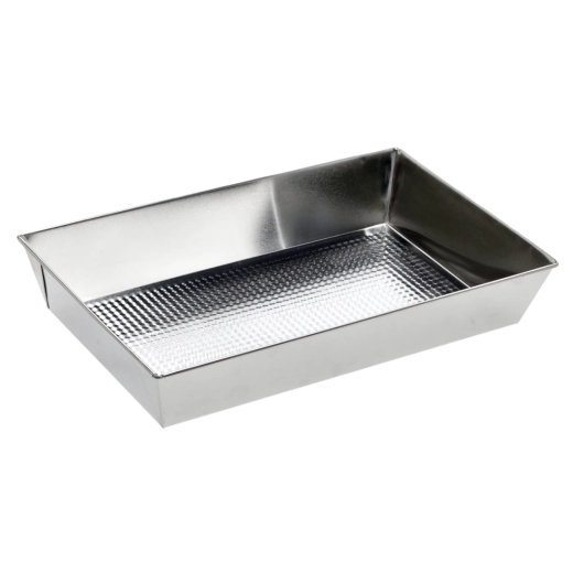 Textured galvanized steel baking pan 39 × 23.5 × 7 cm SNB