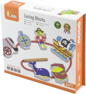 Wooden lacing blocks pirate
