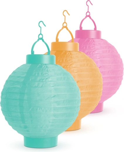 Solar lantern with cool white LED, 21 cm - 1 piece