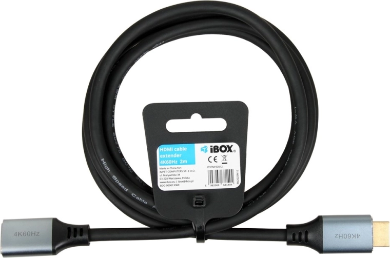 Кабел DisplayPort – HDMI 4K 60 Hz, златни конектори, 3 м