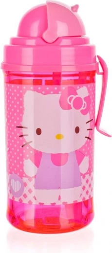 Бутилка със сламка 350 мл Hello Kitty