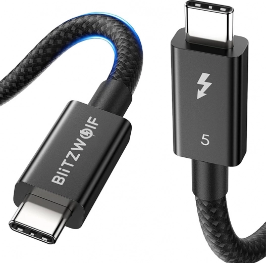 BlitzWolf USB‑C cable 240 W, 1.5 m, black