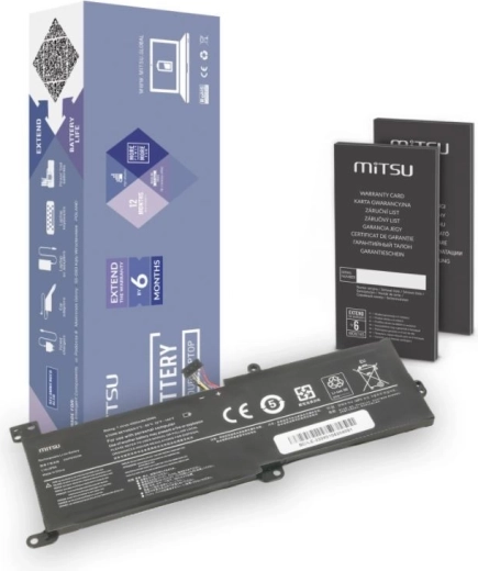 Батерия MITSU за Lenovo IdeaPad 320 (4050 mAh, 30 Wh, 7,4–7,6 V)