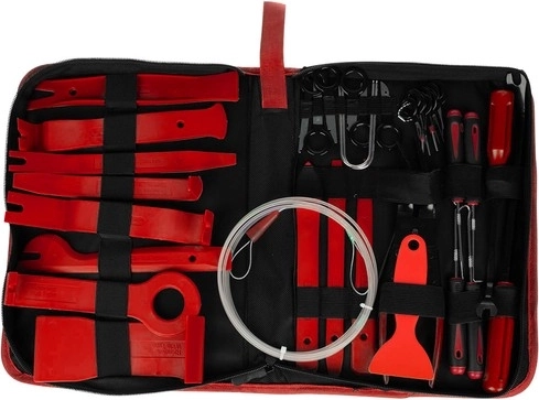 Clear zip case for easy carrying
