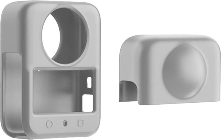 Silicone case with lens cap for dji osmo 360 (gray) puluz