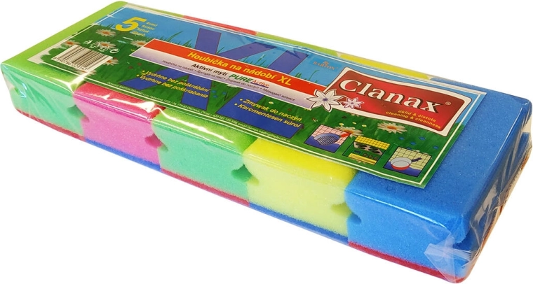 Формована гъбичка за съдове XXL 12 × 7 × 4,5 см, 5 бр.