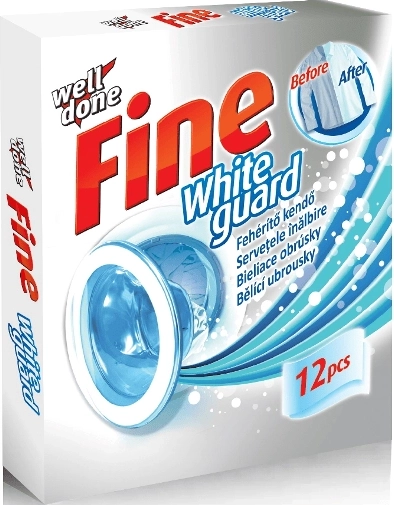 Well Done Fine Washing Machine Whitening Sheets 12 pcs