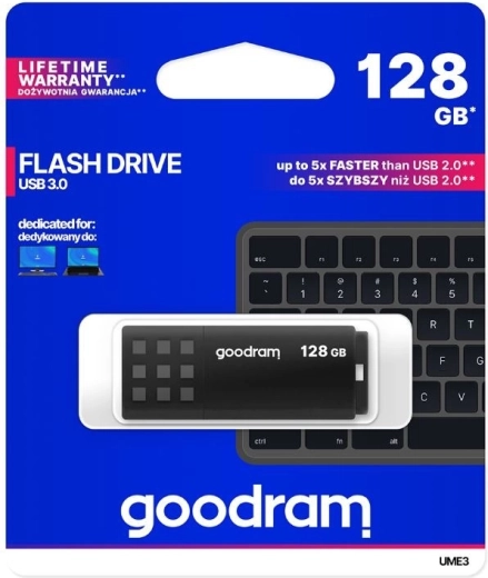 Флаш памет GOODRAM UME3 128GB USB 3.0 черен