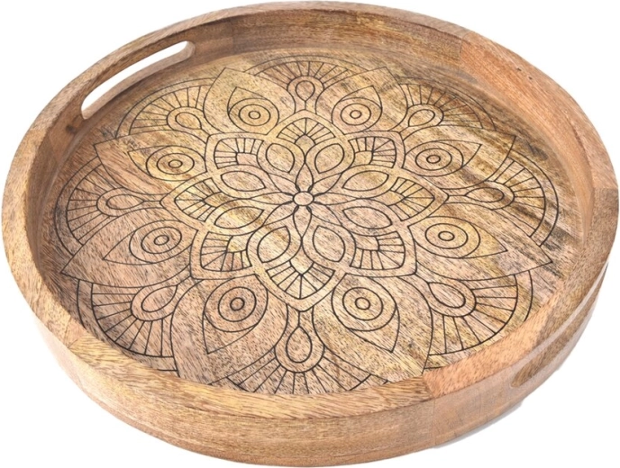 Mango Wood Tray MANDALA
