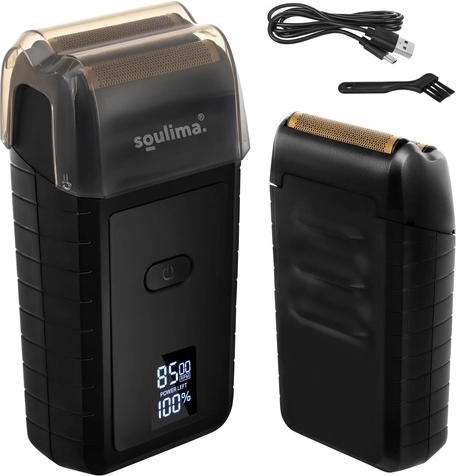 SOULIMA electric shaver with LED display and USB‑C