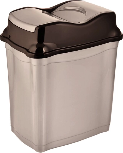 Whirpool waste bin 5 l, coffee brown