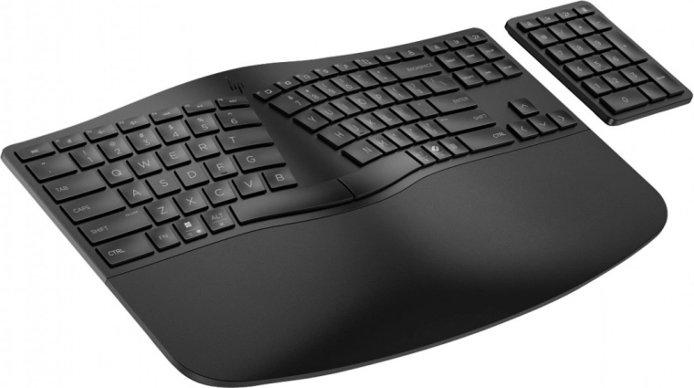 Ергономична безжична клавиатура HP 960, черна