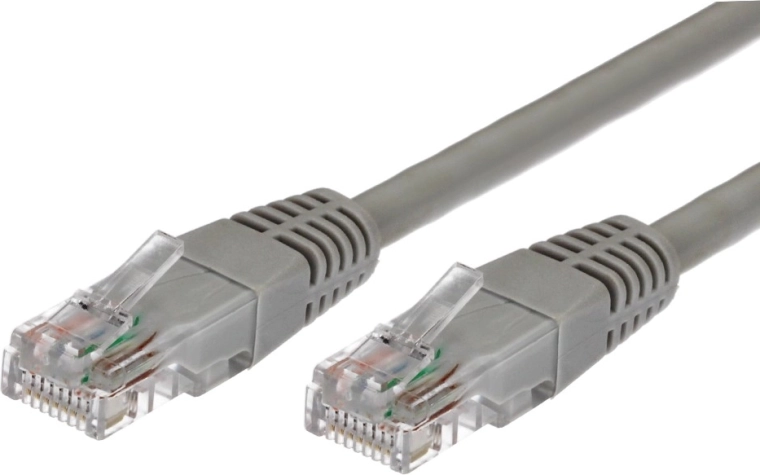 Patch Cable RJ45 UTP Cat5e 0.5 m Gray