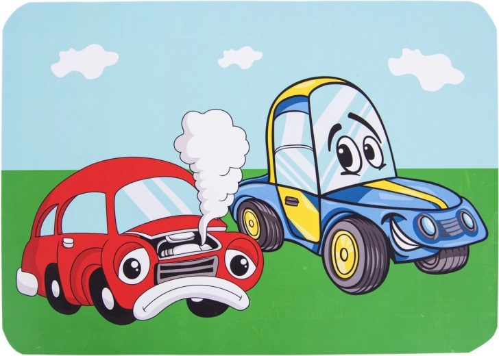Children's plastic placemat – car, 35 × 25 cm