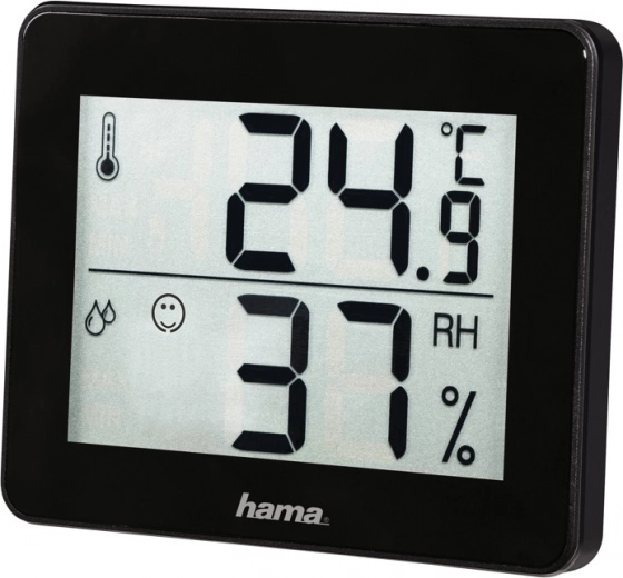 Digital Thermometer and Hygrometer Hama TH–1130, Black