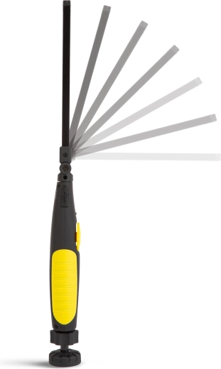 Swiveling head for directing the light correctly