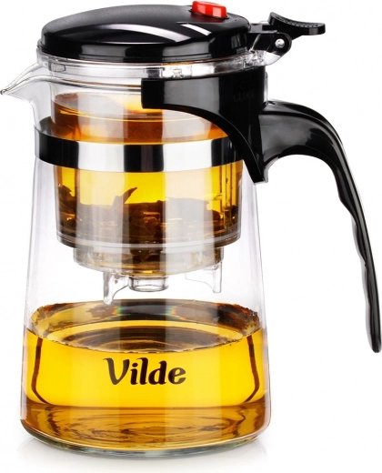 Glass Teapot with Bottom Infuser for Tea 600 ml
