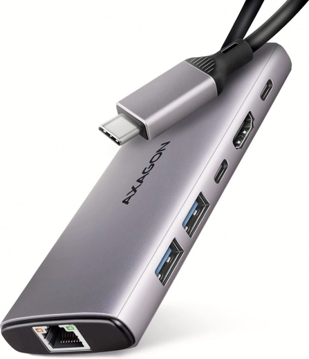 Многопортов USB хъб 6-в-1 AXAGON с 10Gbps