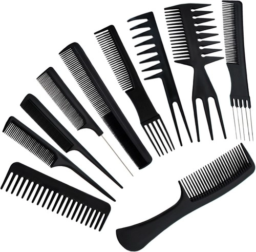 Hairdressing Combs - Set of 10 pcs