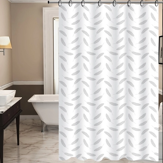 TORO Premium shower curtain leaves 178 × 199 cm