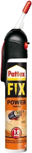 Pattex Power Fix DIY самодозиращо монтажно лепило за интериор 250 г
