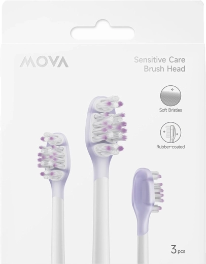 Резервни глави MovA за електрическа четка за зъби Fresh 20 и Sensus Fresh 10 (3 бр.)